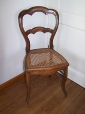 Stuhl Louis Philippe / Gründerzeit mit Wiener Geflecht