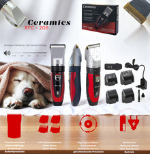 Ceramics Profi Keramik Bartschneider /Haarschneider  Silber/Rot/Schwarz