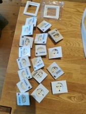 Berker K.1 Konvolut-Set: 17x SCHUKO-Abdeckung + 2x 1er-Rahmen polarweiß glänzend