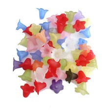 Acrylperlen Blumen bunt