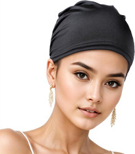 Schlafmütze aus Baumwolle Verstellbare Schlafmütze Schlafhaube zum Schlafen Sati