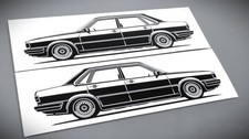 Audi 80 B2 Sticker Silhouette