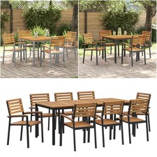 Garten-Esszimmer-Set Balkonmöbel-Set Tarassentisch Gartenstühle Sitzgruppe DE