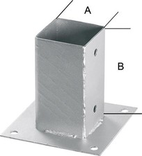 Pfostenträger Pfostenanker Pfostenschuh feuerverzinkt Balkenschuh 100x100