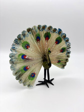 Pfau Lauscha Glasfigur