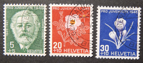 Schweiz 1945 teil satz - schweiz, 1945:teil-satz