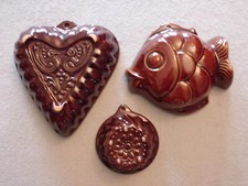 3 x Scheurich Herz + Fisch +