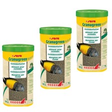 3 Liter sera Granugreen Nature Fischfutter -  Granulat für Cichliden / Barsche