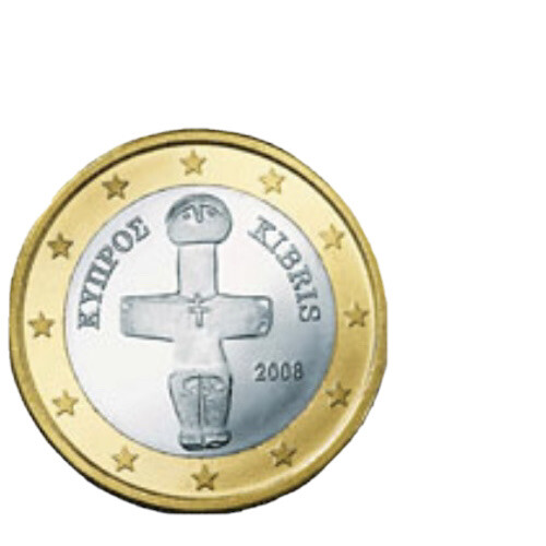 Zypern münze 1 - münze, 1€