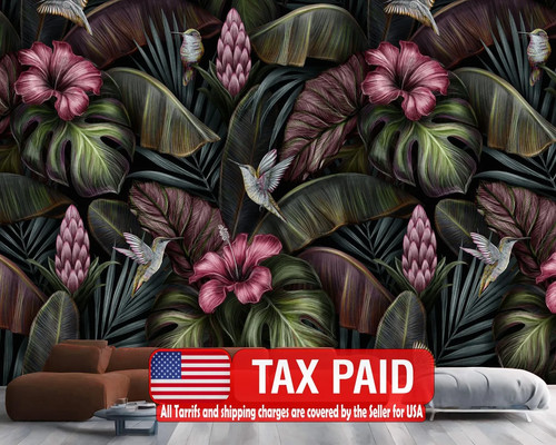 Tropical banana leaf - tropical, signature