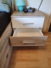 Bett mit oder ohne 2 Nachtkästchen, Wahlweiße mit Lattenrost