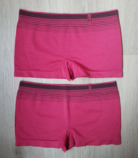 PORT LOUIS 2er Pack Boxershorts Hotpants Panty Slips 💕 S=36/38 pink+schwarz NEU