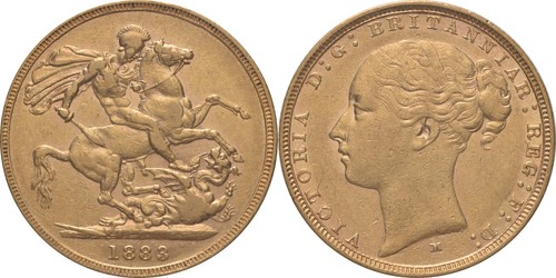 Australien sovereign 1883 m - sovereign,