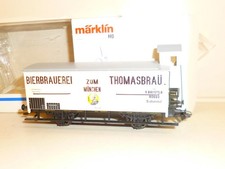 Märklin H0: Bierwagen m. Bremserhaus "Thomasbräu München", K.Bay.Sts.B.,  gut