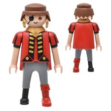 Playmobil Figur Pirat Piraten Kapitän Seefahrer Räuber Seemann See Insel