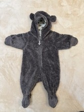 Gr. 56 Teddyanzug Plüschanzug  Wagenanzug  Overall H&M Kuschel warm Baby