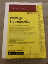 Wichtige Steuergesetze: mit