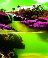 POSTER XXL POP ART WASSERFALL