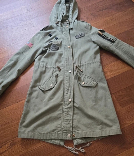 Baumwoll parka khaki - baumwoll, khaki,
