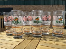 6x Bluna Glas 0,3 Becher Limo Gläser 70er Jahre Waldorf Statler Sicherheit Vinta