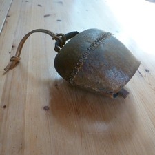 Alte große Kuhglocke -schelle, Schmiedearbeit,  Dekoration, toller Klang