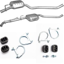 2xMittelschalldämpfer Auspuff