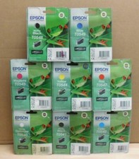 8 x Epson Tinte für Stylus Photo R800 R1800 T0540 T0541 T0542 T0543 T0544 T0547