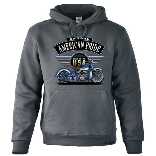 Biker kapuzen sweatshirt - kapuzen,