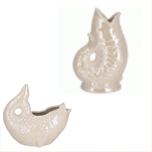 Fisch vase creme oder - fisch,