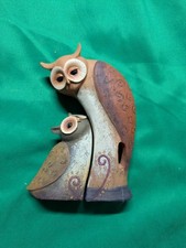 Formano Deko Eulen Paar (2er-Set) | 15cm & 9cm | Terrakotta-Stil | Top Zustand!