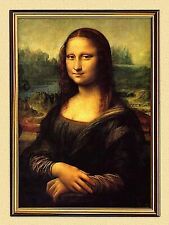 Mona Lisa von Leonardo da Vinci La Joconde Louvre Alte Meister A3 018 Gerahmt
