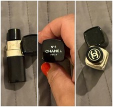 Chanel No 5 Parfum Refill Flakon kleine Flasche Pour Le Sac Vintage 