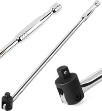 Brechstange - 750 mm | 1/2" Antrieb | Cr-V Stahl | Flexi Achsschenkel | 500Nm+ | Silber