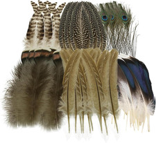 48 Stück Bastelfedern