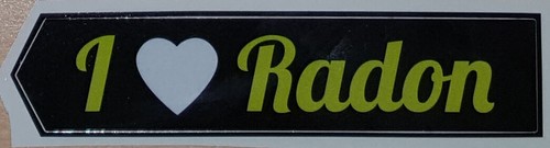 Radon aufkleber sticker - radon, neu