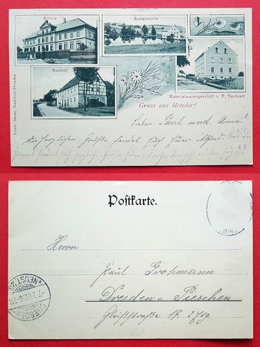 Hetzdorf bei halsbrücke - ak,