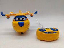 Super Wings Fernbedienung Donnie gelb Spielzeug Fahrzeug Flugzeug RC - VHTF/EUC-