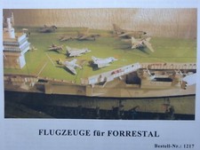 Flugzeuge für USS Forrestal Flugzeugträger Wilhelmshavener Modellbaubogen