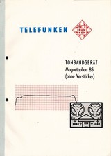 Telefunken Tonbandgerät Magnetophon 85 (ohne Verstärker)