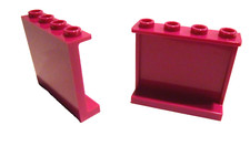 2 x LEGO® 60581 City,Friends,Wand,Paneele 1x4x3 in purple Neuware