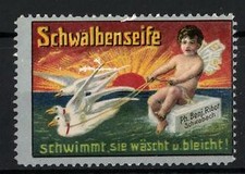 Reklamemarke Schwalbenseife