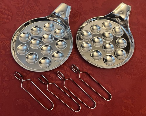 Zwei schöne schneckenpfannen - zwei,