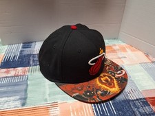 Basecap New Era 59Fifty Größe 7, 55,8 cm - Marvel - NBA - Miami Heat - Neuwertig
