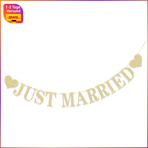 Girlande just married deko - girlande,