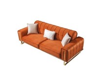 Sofa Orange 3 Sitzer