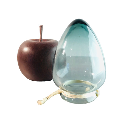Vintage rauchglas vase 50er - vintage,