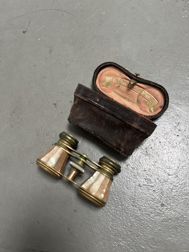 Antikes perlmutt opernglas mit - opernglas,