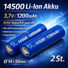 2x Akkuzelle 3,7V 14500