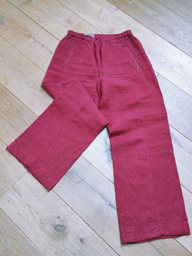 High waist 100 leinen cargo - high,