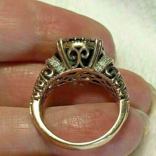 15kt rund schwarz diamant - schwarz,